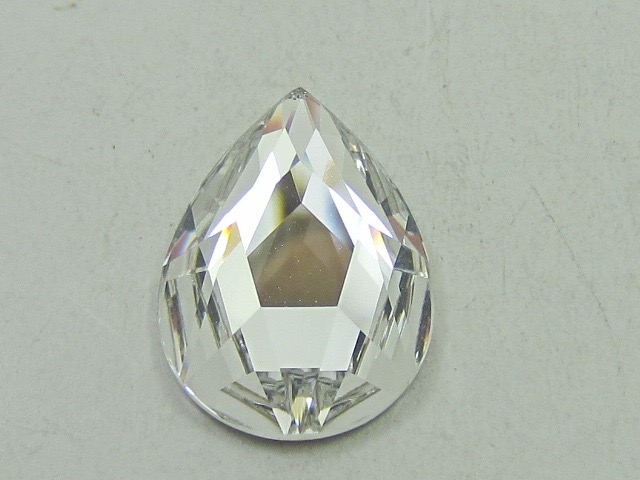 4 pcs. PEAR 18X13mm CRYSTAL FLATBACK European Rhinestones